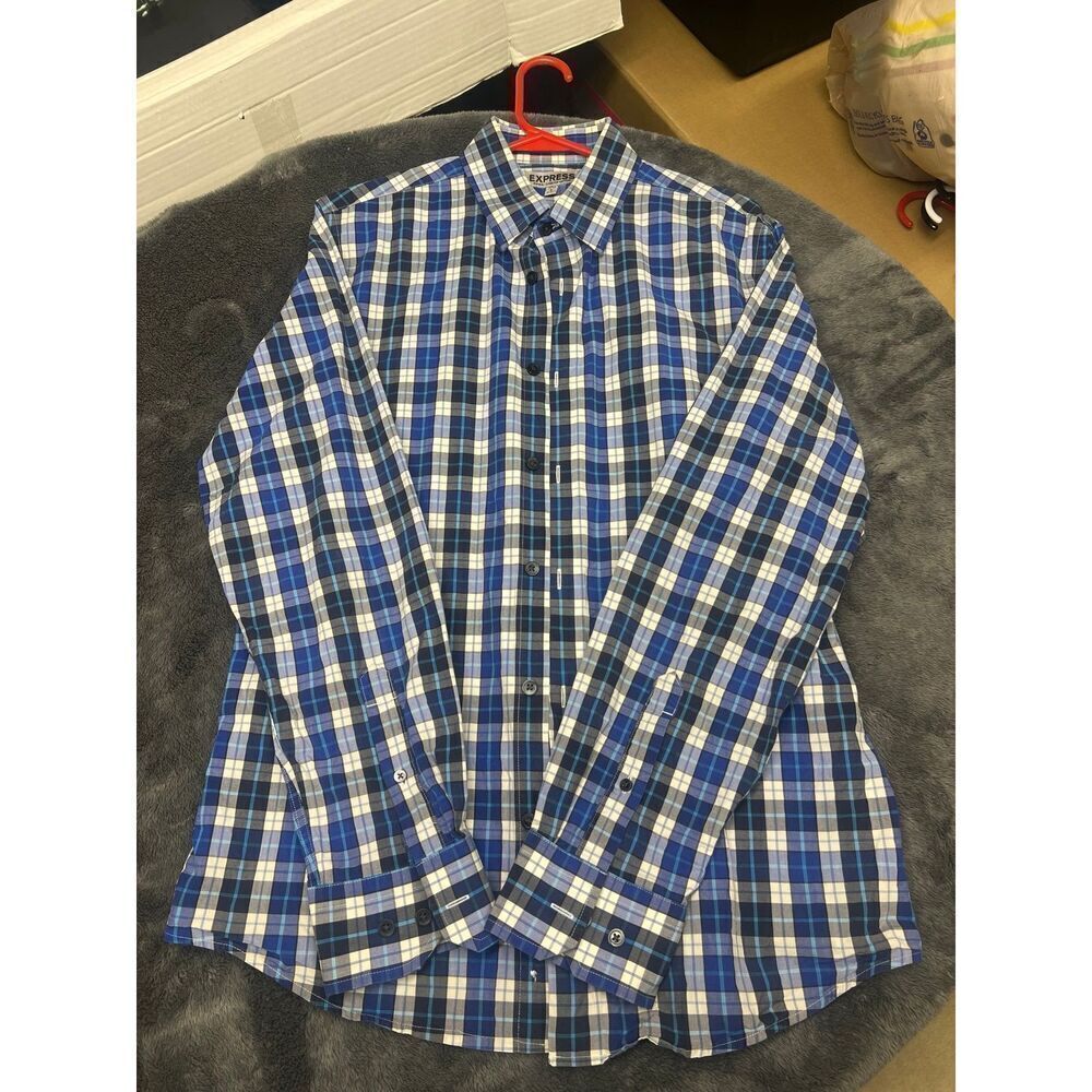 Express Men’s Long Sleeve Dress Shirt Size Large